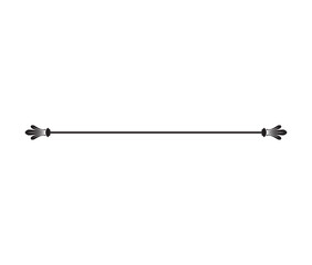 Calligraphy ornament line. Calligraphic text divider, border, separator decor design. Antique vintage victorian elegant decoration element. Filigree frame ornament line. Hand drawn vector illustration