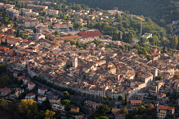 The medieval city of Vence is set in the hills of the Alpes Maritimes department in the...