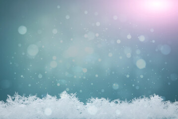 abstract christmas background with snowflakes
