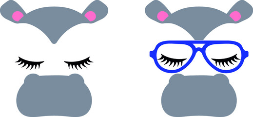Hippo face