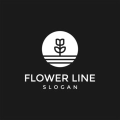 Luxury flower rose logo design inspiration