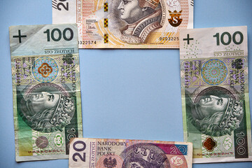 polskie banknoty  - obrazy, fototapety, plakaty