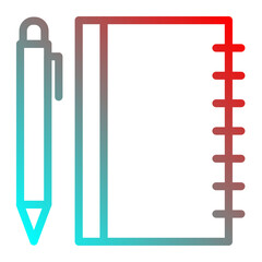 notebook and pen icon