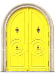 Entrance classic doors for the house