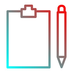 clipboard with pen icon