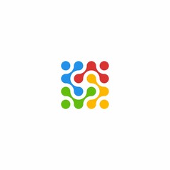 Digital Community Logo Design - Digital People Logo Design - Digital Humanity Logo Design