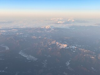 御嶽山と北アルプス