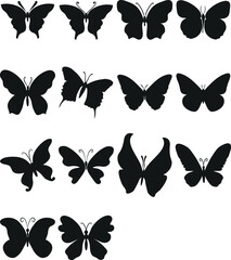Butterfly silhouette