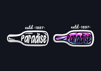 Fototapeta premium Logo Paradise Beach Vector Illustration Template Good for Any Industry