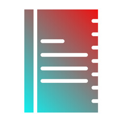 Obraz premium notebook icon