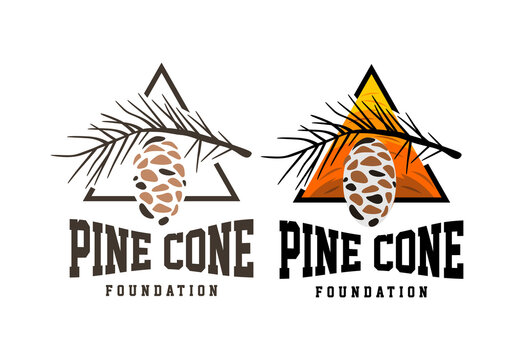 Logo Pine Cone Vector Illustration Template Good for Any Industry