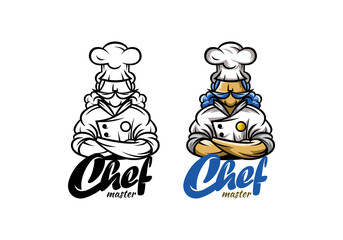 Logo Chef Master Vector Illustration Template Good for Any Industry