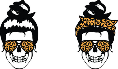 Mom life Skeleton, Skull Head