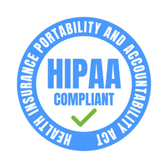 Hipaa compliant symbol icon