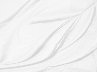 Naklejka premium smooth abstract fashion textile Clean woven beautiful soft fabric curve shape decorative white and gray background