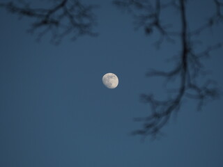 moon over the sky