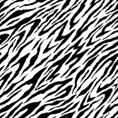 Seamless zebra pattern. Animal print for fabric
