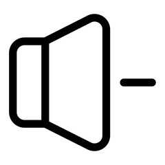volume down line icon