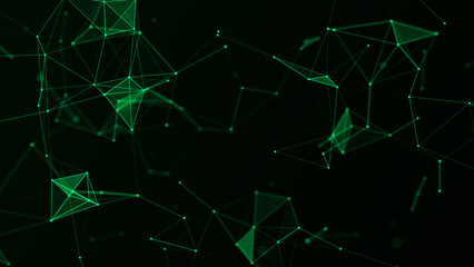 Network connection structure. Technology connect big data. Science background. Business futuristic backdrop. 3D rendering.