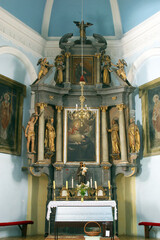 Altar of Saint Anthony of Padua at Saint Catherine of Alexandria Church in Krapina, Croatia
