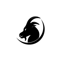 Goat icon logo free vector