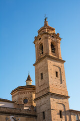 Fototapeta na wymiar Bell tower of the Sanctuary of the Madonna delle Grazie