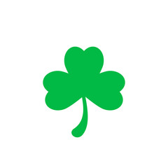Clover sign Patrick day simple illustration