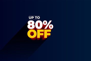 Up to 80 off, Mega Offer discount, Special Offer, Sale Discount, big sale vector