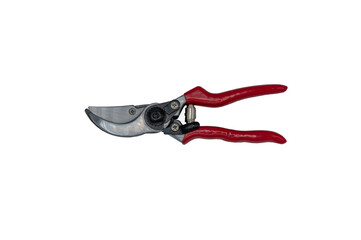 tree pruning shears isolated on white background with clipping path.