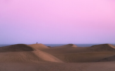 sunset at the dunes