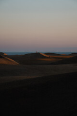 Fototapeta na wymiar sunset at the dunes