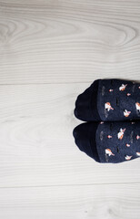 man wearing stylish socks