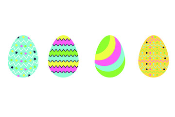 Happy Easter Day Eggs design