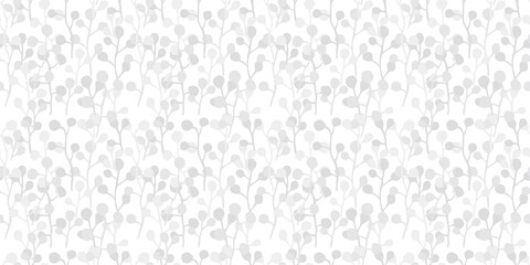 Botanical illustration background. Seamless pattern.Vector. 有機的なイラストパターン