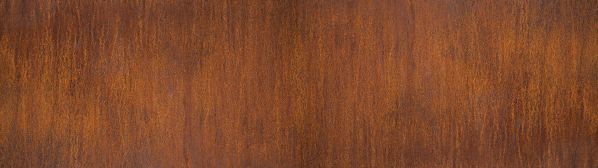 Grunge rusty orange brown metal corten steel wall or floor rust architecture texture background banner panorama