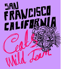 Tattoo tribal Wild cats graphic design vector art