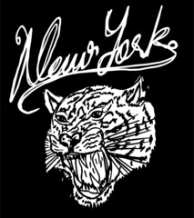 Tattoo tribal Wild cats graphic design vector art