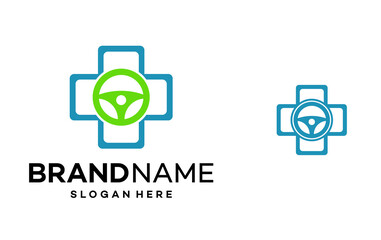 Driver Medical Icon Logo Design Template Illustration Vector