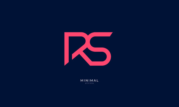 Monogram icon logo RS 