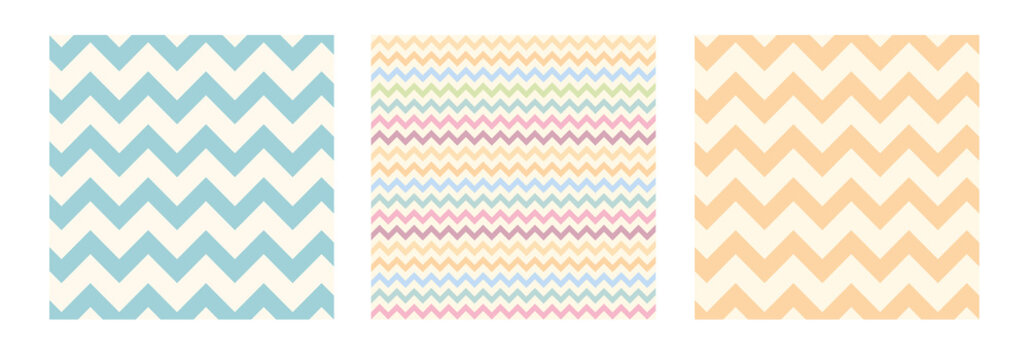 Colorful chevron pattern easter day