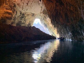 Melissani Cave Lake, Argostoli, Greece