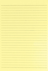 Fototapeta premium yellow lined paper