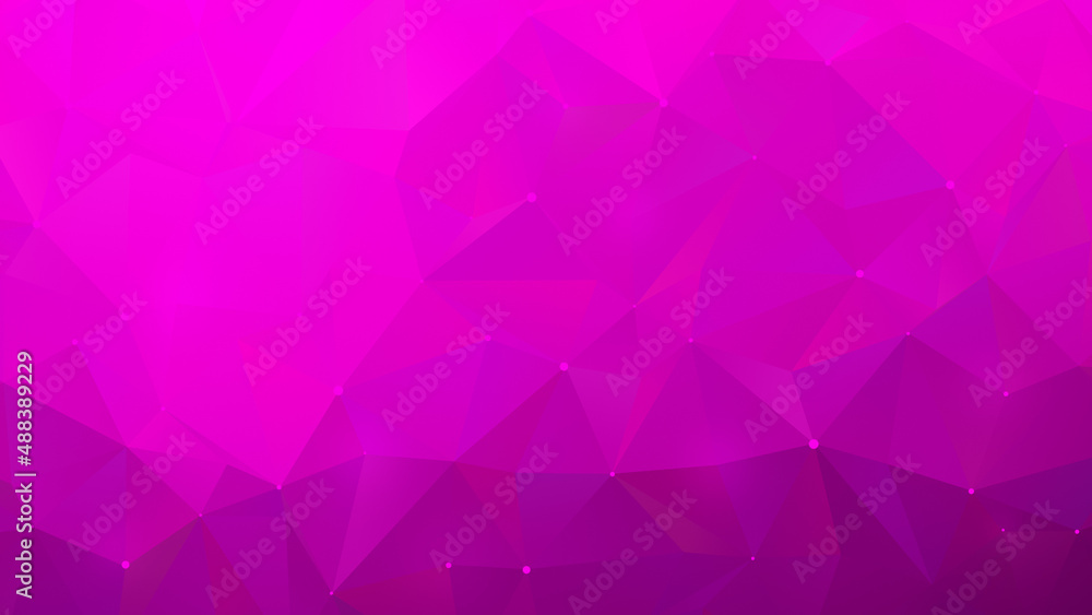 Poster pink and purple polygon vector pattern background. abstract full frame 3d triangular low poly style 