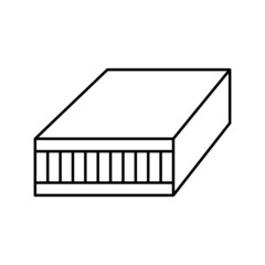 block board line icon vector illustration