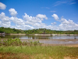 landscape with river and sky