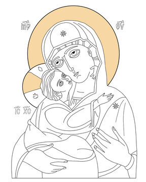 orthodox icons coloring pages