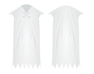 White stone age dress. vector