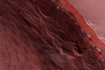 Martian surface. Elements of this image furnished by NASA