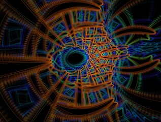 Imaginatory fractal abstract background Image