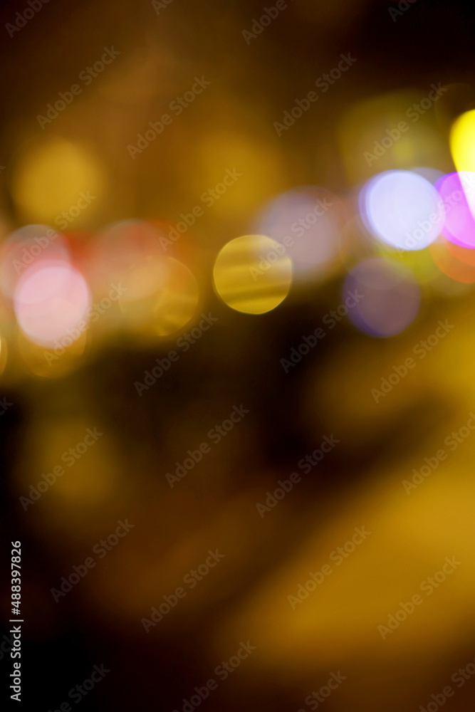 Poster abstract bokeh background of colorful lights